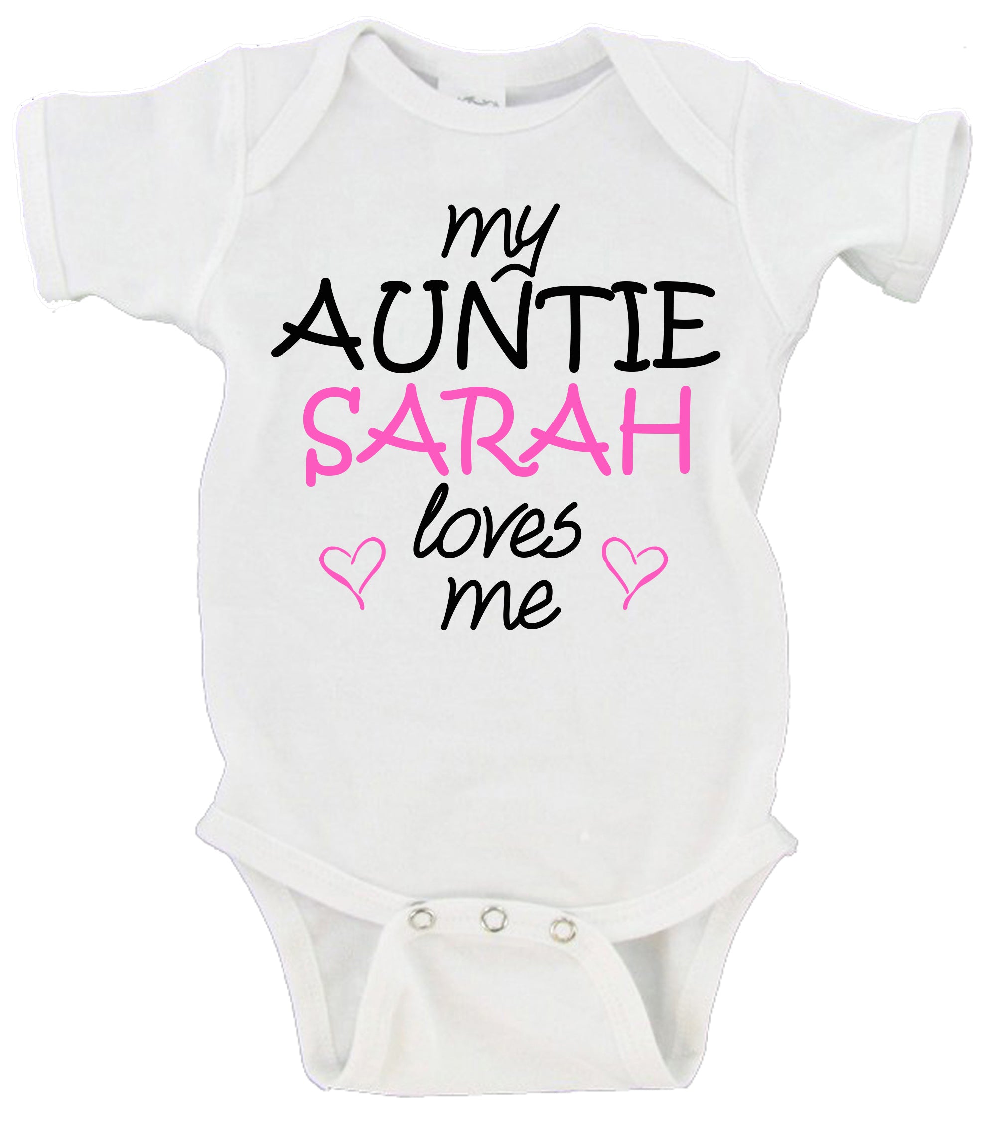 Baby Clothes Auntie Loves Me My Auntie Loves Me Custom Name