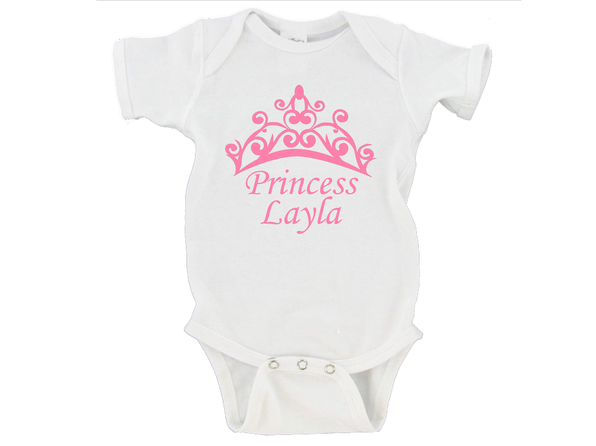 Princess Baby (Custom Name) Gerber Onesie ® – Forever Little One